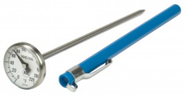 Weiss PT5125F 1" Bi-Metal Thermometer, 25 to 125&amp;deg;F-