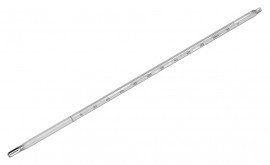 Weiss YP230 Solid Glass Etched Stem Thermometer, 3&amp;quot; immersion-