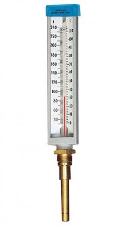 Weksler-Glass 140GDHS Scale Submarine Thermometer, 2&amp;quot; Stem Length, 5&amp;quot; Scale Size-