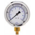 Weksler Glass 401L4PC Glycerin Filled Gauge, 4&quot;, 0/60 psi-