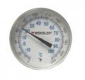 Weksler 2T02-160 Compact Bimetal Dial Thermometer, -40 to 160&amp;deg;F, 2 1/2&quot; Stem-