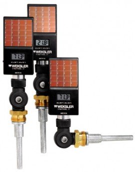 Weksler AD35AFC Adjustable Angle Digital Thermometer, Light Powered, 6" Stem-