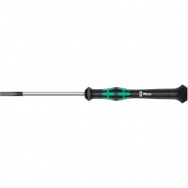 Wera 05118014001 Precision Screwdriver, 4 mm Slot Cabinet, 3-1/8&amp;quot; shank-