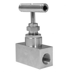 Winters NVA2021N Straight Body Stainless-Steel NACE Needle Valve, 0.5" female to 0.5" female NPT, 6,000 psi-