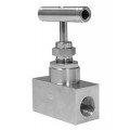 Winters NVA2024N Straight Body Stainless-Steel NACE Needle Valve, 0.38" female to 0.38" female NPT, 6,000 psi-