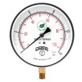 Winters PCT319LF Lead Free Contractor Gauge, 4.5&quot; Dial, 0/15 PSI/KPA, 1/4&quot; NPT LM-