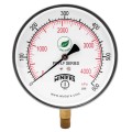 Winters PCT331LF Lead Free Contractor Gauge, 4.5" Dial,  0/600 PSI/KPA, 1/4" NPT LM-