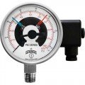 Winters PEC0204 Premium Stainless-Steel Pressure Gauge with electrical contacts, 0/100 psi/kPa, 4&quot; dial-
