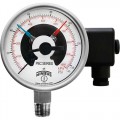 Winters PEC0213 Premium Stainless-Steel Pressure Gauge with electrical contacts, 0/3,000 psi/kPa, 4&quot; dial-