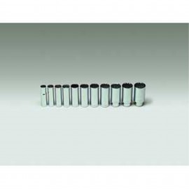 Wright Tool 402 Deep Socket Set, 1/2&amp;quot; Drive, 12-Point, 11-Piece-