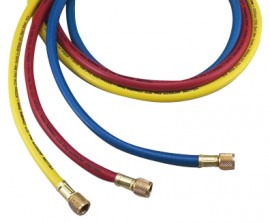 Yellow Jacket 18148 BBA-48 48&amp;quot; Yellow Charging Hose, 3/8&amp;quot; straight x 3/8&amp;quot; 45&amp;deg;, PLUS II&amp;trade; “B”-
