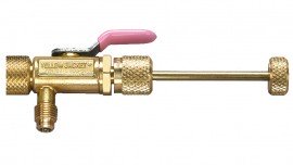 Yellow Jacket 18985 CRT Vacuum Charge Valve, 5/16&amp;quot; Female x 5/16&amp;quot; Male with side port-