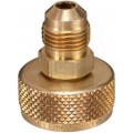 Yellow Jacket 19105 Drum Adaptor, 3/4&amp;quot; NPS Cylinder Adapter with 1/4&amp;quot; Male flare-