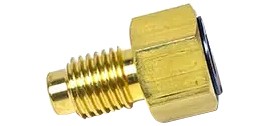 Yellow Jacket 19162 ACME Solid Adapter, 1/2&amp;quot; Acme Male x 1/4&amp;quot; Female fl. Hex, R-134a-