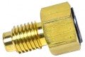 Yellow Jacket 19162 ACME Solid Adapter, 1/2&amp;quot; Acme Male x 1/4&amp;quot; Female fl. Hex, R-134a-