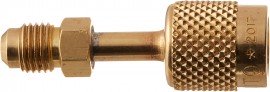Yellow Jacket 19165 Quick Coupler, 1/2&amp;quot; Acme Female x 1/4&amp;quot; Male fl., R-134a-
