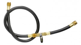 Yellow Jacket 20212 BCSA-12 12&amp;quot; Heavy Duty Hose, 1/4&amp;quot; straight x 1/4&amp;quot; 45&amp;deg;, PLUS II&amp;trade;, 3/8&amp;quot;-