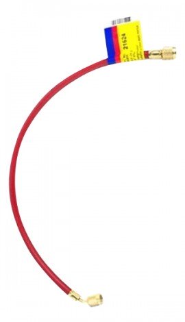 Yellow Jacket 21612 HAV-12 12&amp;quot; Red Charging Hose, HAV standard fitting, PLUS II&amp;trade; 1/4&amp;quot;-