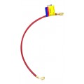 Yellow Jacket 21612 HAV-12 12&amp;quot; Red Charging Hose, HAV standard fitting, PLUS II&amp;trade; 1/4&amp;quot;-