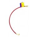 Yellow Jacket 21710 HAV-120 10&#039; Red Charging Hose, HAV standard fitting, PLUS II&amp;trade; 1/4&amp;quot;-