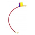 Yellow Jacket 21750 HAV-600 50' Red Charging Hose, HAV standard fitting, PLUS II&amp;trade; 1/4&amp;quot;-