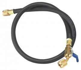 Yellow Jacket 25848 HCABV-48 48&amp;quot; Heavy Duty Hose with FlexFlow, PLUS II&amp;trade; 1/4&amp;quot;-