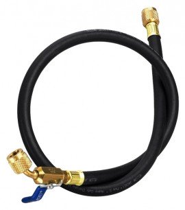 Yellow Jacket 25912 HCABV-144 12' Heavy Duty Hose with FlexFlow, PLUS II&amp;trade; 1/4&amp;quot;-