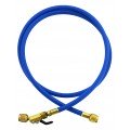 Yellow Jacket 29260 Plus II&amp;trade; Hose with 1/4&amp;quot; compact ball valve fittings, 60&amp;quot;, blue-