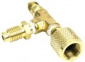 Yellow Jacket 36019 3/8&amp;quot; pump adapter with 1/4&amp;quot; flare and 1/2&amp;quot; Acme male fittings-
