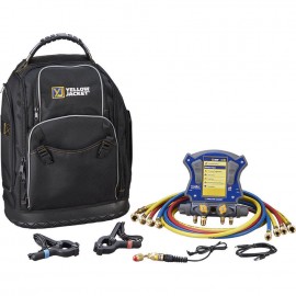 Yellow Jacket 40880 TITANMAX Digital Manifold With 4 Plus II Hoses and Backpack-