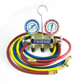 Yellow Jacket 41343 Automotive Manifold, R134A Refrigerant, Fittings/Hose Anchors, 60&amp;quot; hose-