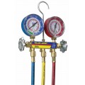 Yellow Jacket 42004 Series 41 Manifold Gauge Two-Valve Set for R-22/404A/410A, 3&amp;quot; (76.2 mm) Gauge, 1/8&amp;quot; (3.18 mm) Gauge-