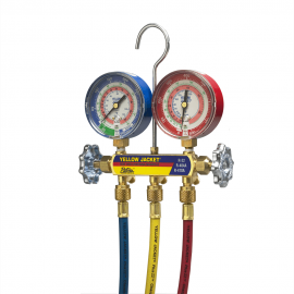 Yellow Jacket 42007 Series 41 Manifold with 60&quot; Hose Set-