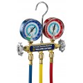 Yellow Jacket 44235 Series 41 Deluxe Manifolds with Class 1 brass gauges and 60&amp;quot; PLUS II&amp;trade; SealRight &amp;trade; fittings, psi-