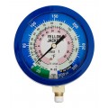 Yellow Jacket 49056 Manifold Gauge, 2-1/2&amp;quot;, blue compound, bar &amp; psi, R-134a/404A/507, &amp;deg;C-