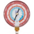 Yellow Jacket 49107 Dry Manifold Gauge, 3-1/8&amp;quot;, red pressure, KPa/psi, R22/134a/404A, &amp;deg;C-