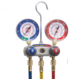 Yellow Jacket 49883 Titan 2-Valve Aluminum Charging Manifold-