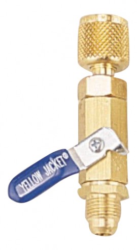 Yellow Jacket 93846 Ball valve, 3/8&amp;quot; SAE male flare x female flare-