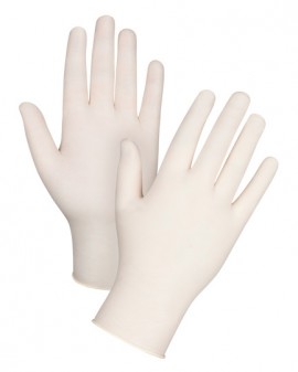 Zenith LAT-LP-XS-5.8G Examination Grade Latex Gloves, Powder-Free, X-Small, 100 Pack-
