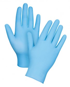 Zenith NIT-PF-M-5.0G Examination Grade Nitrile Gloves, Powder-Free, Medium, 100 Pack-