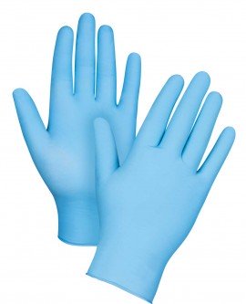 Zenith SAP323 Disposable Powdered Nitrile Gloves, X-Large, 100-Pack-