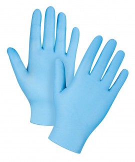 Zenith SDM043 Disposable Powder-Free Nitrile Gloves, Large, 100-Pack-