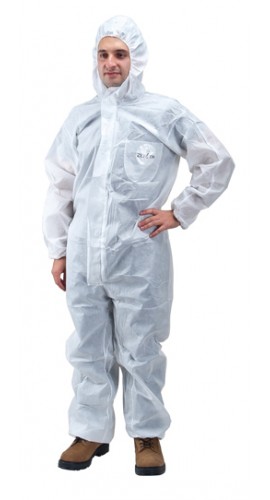 Zenith C8428-XL-WSF-ZENITH SMS Protective Clothing, Hooded Coveralls, X-Large-