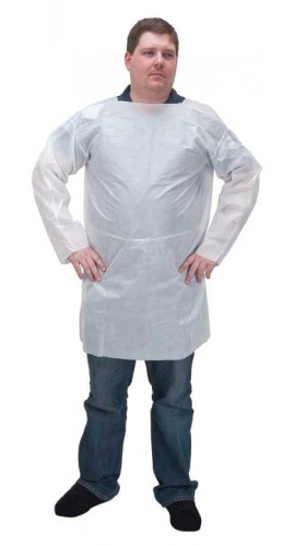 Zenith SEC857 SMS Smock with Attached Ties, Large-