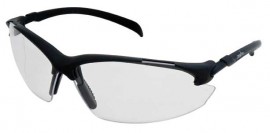 Zenith SEC954 Z1400 Series Safety Glasses, Black Frame, Clear Lens-