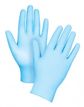 Zenith SEH166 Disposable Powder-Free Nitrile/Vinyl Gloves, X-Large, 100-Pack-