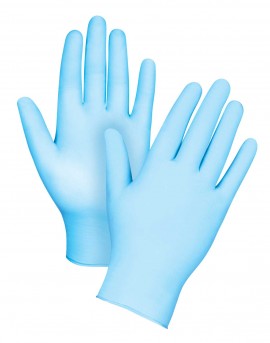 Zenith SEH167 Disposable Powder-Free Nitrile/Vinyl Gloves, XX-Large, 100-Pack-