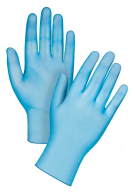 Zenith SEI486 Disposable Powder-Free Vinyl Exam Gloves, Large, 100-Pack-