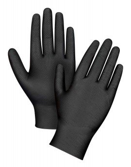 Zenith SEK265 Disposable Nitrile Gloves with Diamond Pattern, XX-Large, 50-Pack-