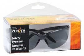 Zenith SET316R Z2400 Series Safety Glasses with Box, Smoke Lens-